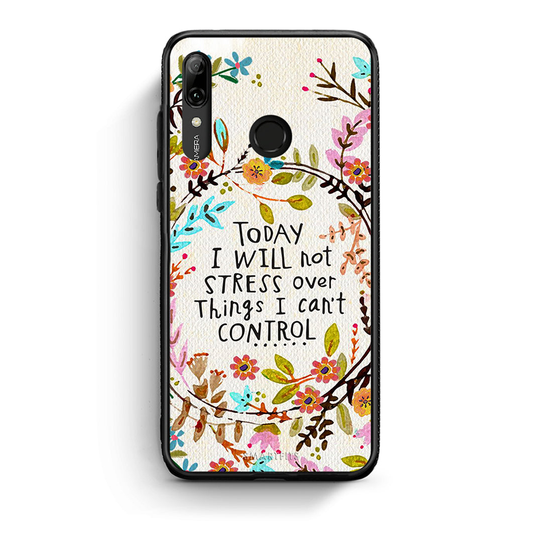 Huawei P Smart 2019 Stress Over θήκη από τη Smartfits με σχέδιο στο πίσω μέρος και μαύρο περίβλημα | Smartphone case with colorful back and black bezels by Smartfits