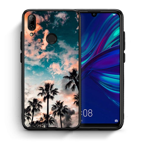 Θήκη Huawei P Smart 2019 Sky Summer από τη Smartfits με σχέδιο στο πίσω μέρος και μαύρο περίβλημα | Huawei P Smart 2019 Sky Summer case with colorful back and black bezels