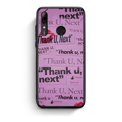 Huawei P Smart 2019 Thank You Next Θήκη Αγίου Βαλεντίνου από τη Smartfits με σχέδιο στο πίσω μέρος και μαύρο περίβλημα | Smartphone case with colorful back and black bezels by Smartfits