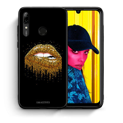 Θήκη Huawei P Smart 2019 Golden Valentine από τη Smartfits με σχέδιο στο πίσω μέρος και μαύρο περίβλημα | Huawei P Smart 2019 Golden Valentine case with colorful back and black bezels