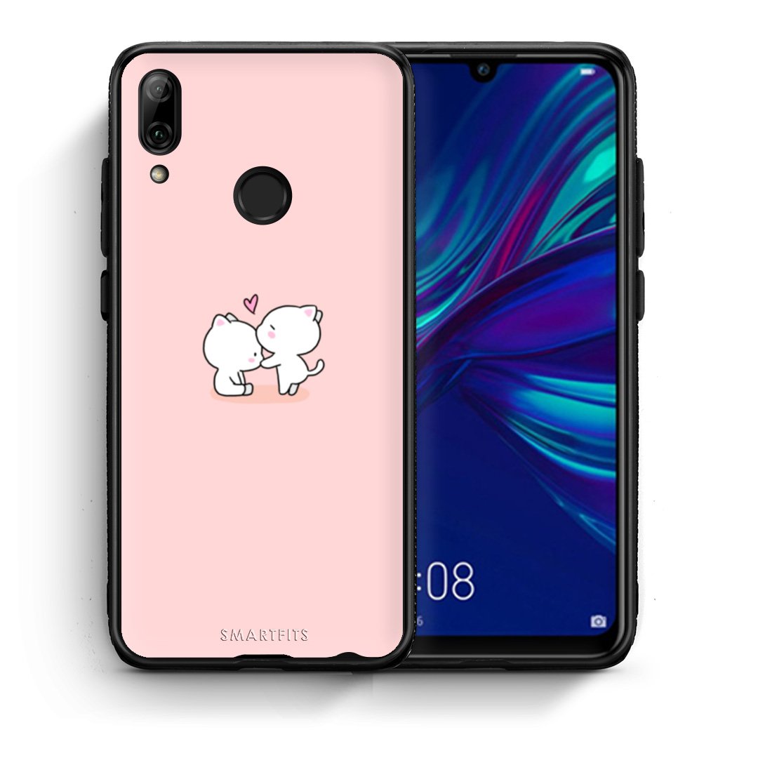 Θήκη Huawei P Smart 2019 Love Valentine από τη Smartfits με σχέδιο στο πίσω μέρος και μαύρο περίβλημα | Huawei P Smart 2019 Love Valentine case with colorful back and black bezels