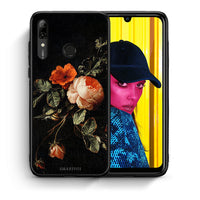 Thumbnail for Θήκη Huawei P Smart 2019 Vintage Roses από τη Smartfits με σχέδιο στο πίσω μέρος και μαύρο περίβλημα | Huawei P Smart 2019 Vintage Roses case with colorful back and black bezels