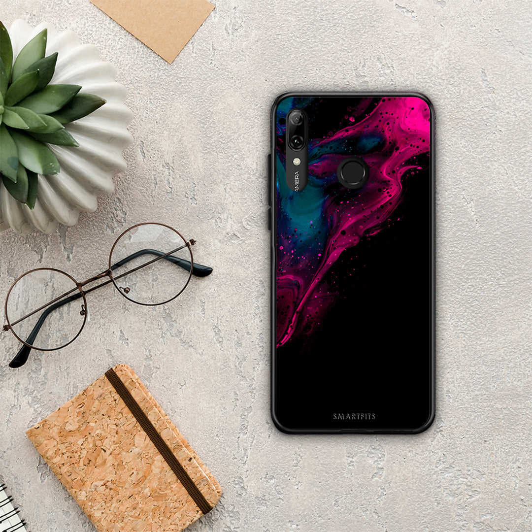 Watercolor Pink Black - Huawei P Smart 2019 / P Smart+ / Nova 3i θήκη
