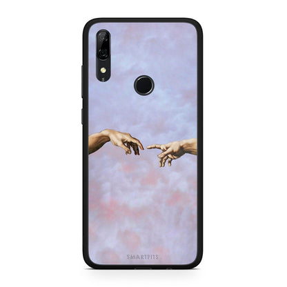 Huawei P Smart Z Adam Hand θήκη από τη Smartfits με σχέδιο στο πίσω μέρος και μαύρο περίβλημα | Smartphone case with colorful back and black bezels by Smartfits