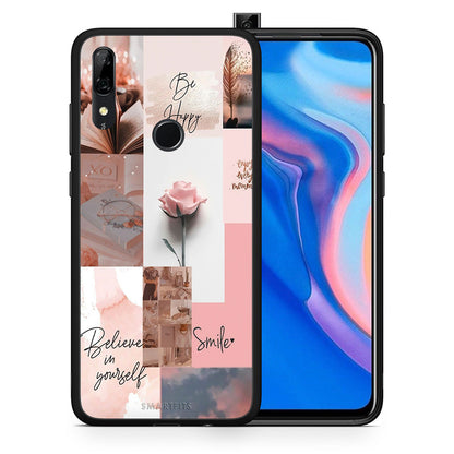 Θήκη Huawei P Smart Z Aesthetic Collage από τη Smartfits με σχέδιο στο πίσω μέρος και μαύρο περίβλημα | Huawei P Smart Z Aesthetic Collage case with colorful back and black bezels