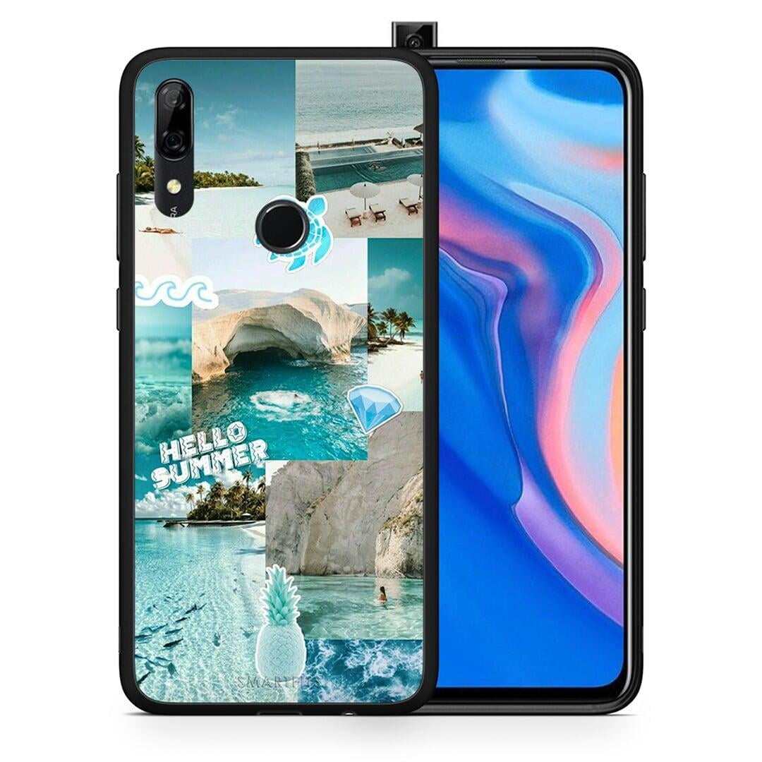 Θήκη Huawei P Smart Z Aesthetic Summer από τη Smartfits με σχέδιο στο πίσω μέρος και μαύρο περίβλημα | Huawei P Smart Z Aesthetic Summer case with colorful back and black bezels