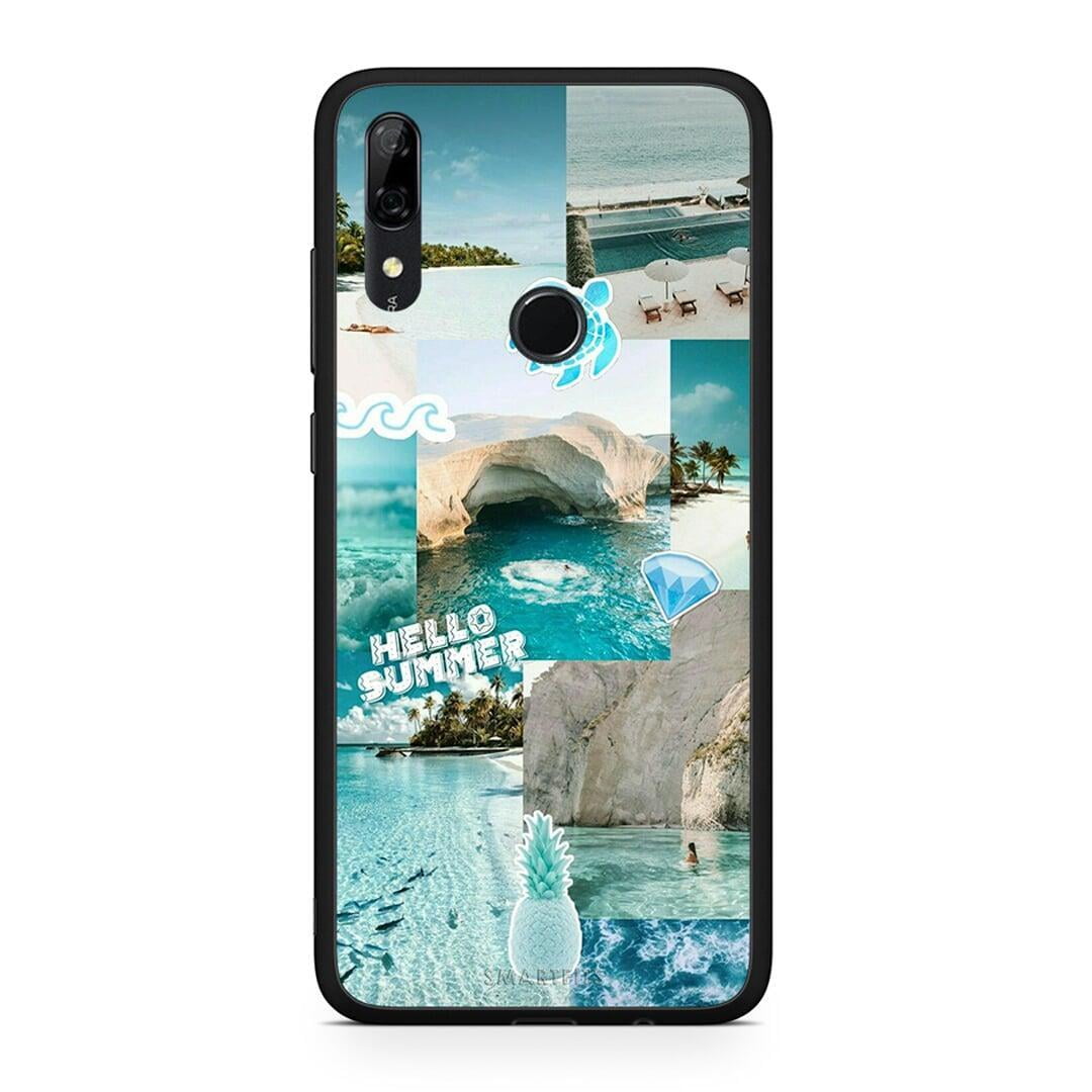 Huawei P Smart Z Aesthetic Summer Θήκη από τη Smartfits με σχέδιο στο πίσω μέρος και μαύρο περίβλημα | Smartphone case with colorful back and black bezels by Smartfits