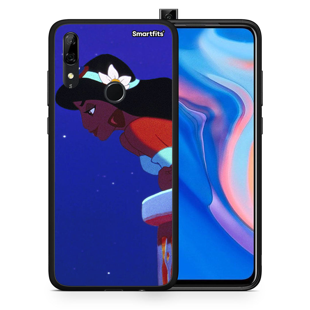 Θήκη Huawei P Smart Z Alladin And Jasmine Love 2 από τη Smartfits με σχέδιο στο πίσω μέρος και μαύρο περίβλημα | Huawei P Smart Z Alladin And Jasmine Love 2 case with colorful back and black bezels