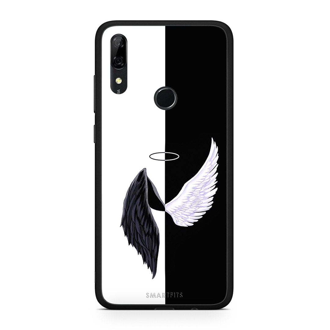 Huawei P Smart Z Angels Demons θήκη από τη Smartfits με σχέδιο στο πίσω μέρος και μαύρο περίβλημα | Smartphone case with colorful back and black bezels by Smartfits