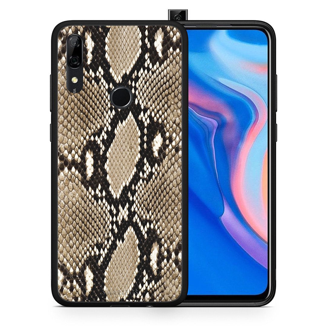 Θήκη Huawei P Smart Z Fashion Snake Animal από τη Smartfits με σχέδιο στο πίσω μέρος και μαύρο περίβλημα | Huawei P Smart Z Fashion Snake Animal case with colorful back and black bezels