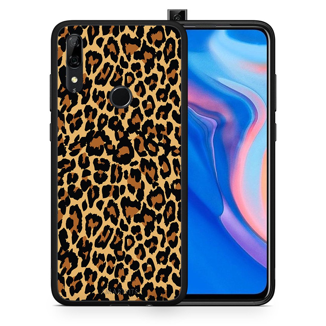 Θήκη Huawei P Smart Z Leopard Animal από τη Smartfits με σχέδιο στο πίσω μέρος και μαύρο περίβλημα | Huawei P Smart Z Leopard Animal case with colorful back and black bezels