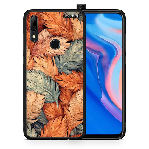 Θήκη Huawei P Smart Z Autumn Leaves από τη Smartfits με σχέδιο στο πίσω μέρος και μαύρο περίβλημα | Huawei P Smart Z Autumn Leaves case with colorful back and black bezels