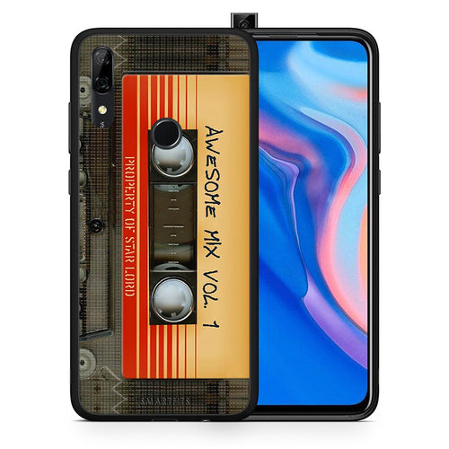 Θήκη Huawei P Smart Z Awesome Mix από τη Smartfits με σχέδιο στο πίσω μέρος και μαύρο περίβλημα | Huawei P Smart Z Awesome Mix case with colorful back and black bezels