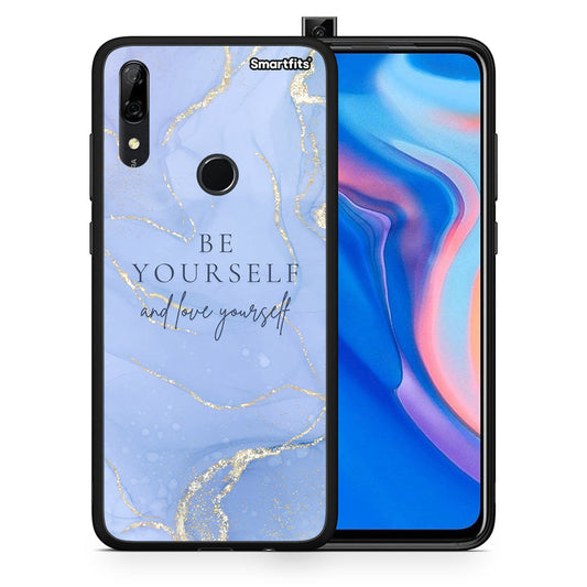 Θήκη Huawei P Smart Z Be Yourself από τη Smartfits με σχέδιο στο πίσω μέρος και μαύρο περίβλημα | Huawei P Smart Z Be Yourself case with colorful back and black bezels