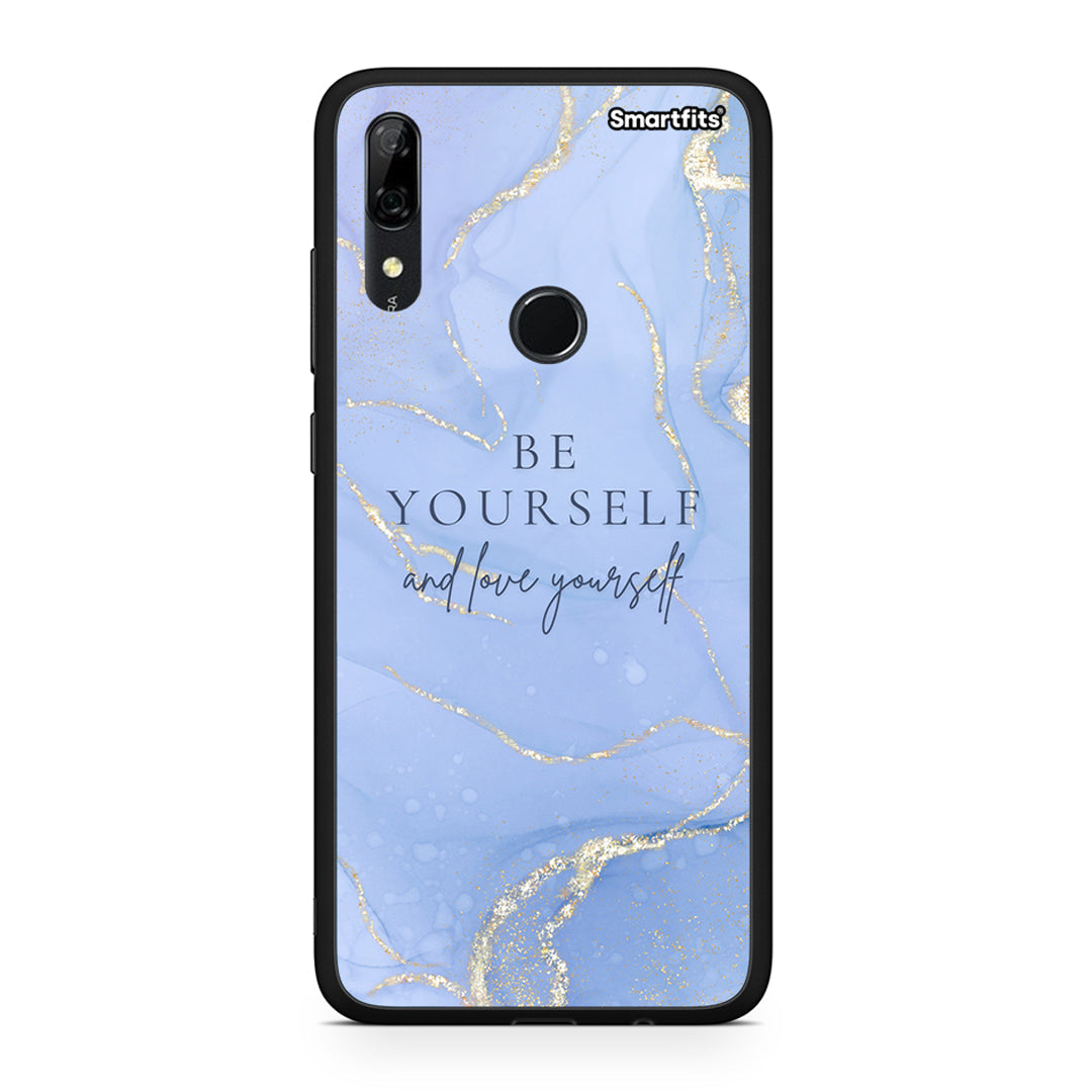 Huawei P Smart Z Be Yourself θήκη από τη Smartfits με σχέδιο στο πίσω μέρος και μαύρο περίβλημα | Smartphone case with colorful back and black bezels by Smartfits