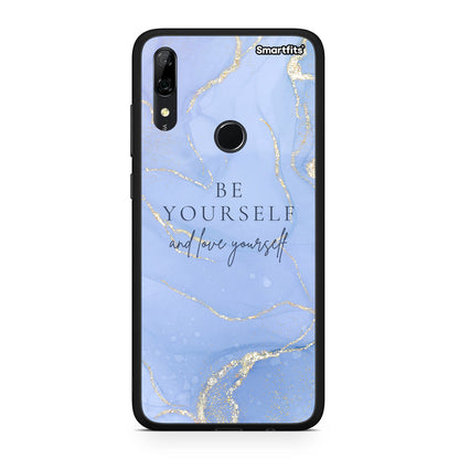 Huawei P Smart Z Be Yourself θήκη από τη Smartfits με σχέδιο στο πίσω μέρος και μαύρο περίβλημα | Smartphone case with colorful back and black bezels by Smartfits