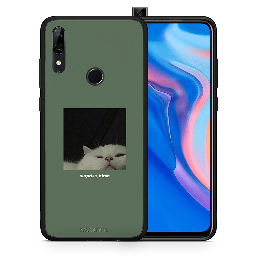 Θήκη Huawei P Smart Z Bitch Surprise από τη Smartfits με σχέδιο στο πίσω μέρος και μαύρο περίβλημα | Huawei P Smart Z Bitch Surprise case with colorful back and black bezels
