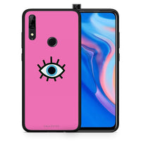 Thumbnail for Θήκη Huawei P Smart Z Blue Eye Pink από τη Smartfits με σχέδιο στο πίσω μέρος και μαύρο περίβλημα | Huawei P Smart Z Blue Eye Pink case with colorful back and black bezels