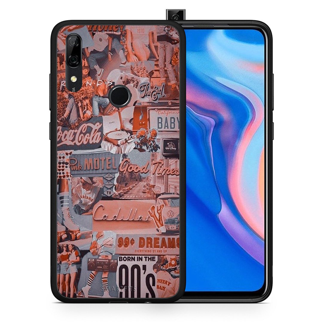 Θήκη Huawei P Smart Z Born In 90s από τη Smartfits με σχέδιο στο πίσω μέρος και μαύρο περίβλημα | Huawei P Smart Z Born In 90s case with colorful back and black bezels