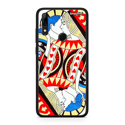 Huawei P Smart Z Card Love θήκη από τη Smartfits με σχέδιο στο πίσω μέρος και μαύρο περίβλημα | Smartphone case with colorful back and black bezels by Smartfits