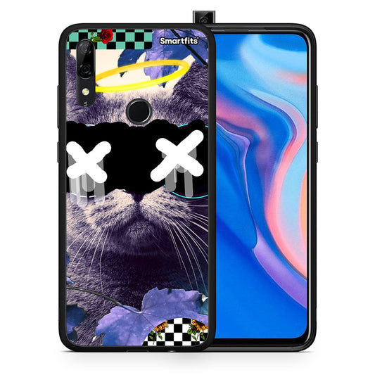 Θήκη Huawei P Smart Z Cat Collage από τη Smartfits με σχέδιο στο πίσω μέρος και μαύρο περίβλημα | Huawei P Smart Z Cat Collage case with colorful back and black bezels