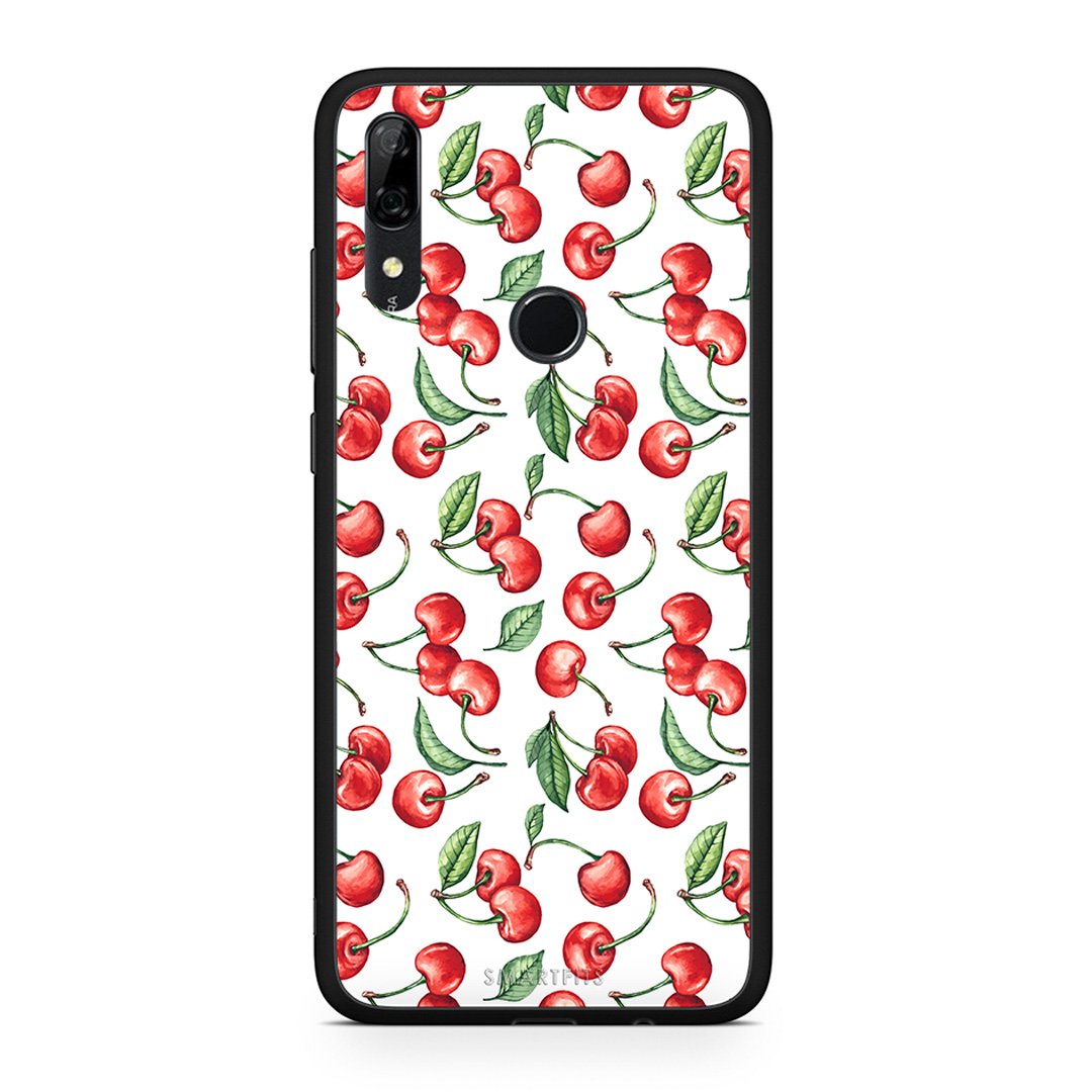 Huawei P Smart Z Cherry Summer θήκη από τη Smartfits με σχέδιο στο πίσω μέρος και μαύρο περίβλημα | Smartphone case with colorful back and black bezels by Smartfits