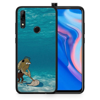 Θήκη Huawei P Smart Z Clean The Ocean από τη Smartfits με σχέδιο στο πίσω μέρος και μαύρο περίβλημα | Huawei P Smart Z Clean The Ocean case with colorful back and black bezels