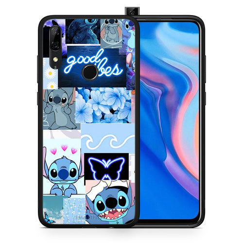 Θήκη Αγίου Βαλεντίνου Huawei P Smart Z Collage Good Vibes από τη Smartfits με σχέδιο στο πίσω μέρος και μαύρο περίβλημα | Huawei P Smart Z Collage Good Vibes case with colorful back and black bezels