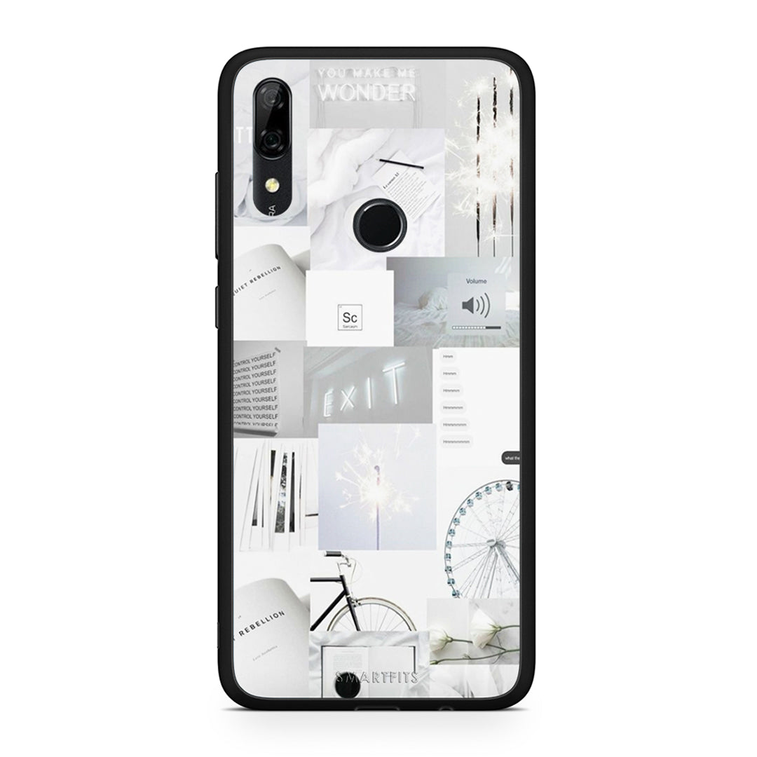 Huawei P Smart Z Collage Make Me Wonder Θήκη Αγίου Βαλεντίνου από τη Smartfits με σχέδιο στο πίσω μέρος και μαύρο περίβλημα | Smartphone case with colorful back and black bezels by Smartfits