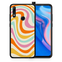 Thumbnail for Θήκη Huawei P Smart Z Colourful Waves από τη Smartfits με σχέδιο στο πίσω μέρος και μαύρο περίβλημα | Huawei P Smart Z Colourful Waves case with colorful back and black bezels