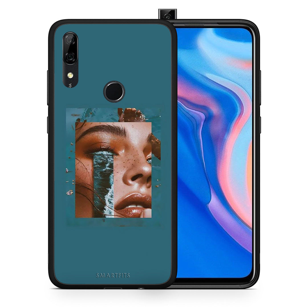 Θήκη Huawei P Smart Z Cry An Ocean από τη Smartfits με σχέδιο στο πίσω μέρος και μαύρο περίβλημα | Huawei P Smart Z Cry An Ocean case with colorful back and black bezels