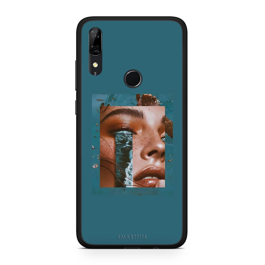 Huawei P Smart Z Cry An Ocean θήκη από τη Smartfits με σχέδιο στο πίσω μέρος και μαύρο περίβλημα | Smartphone case with colorful back and black bezels by Smartfits