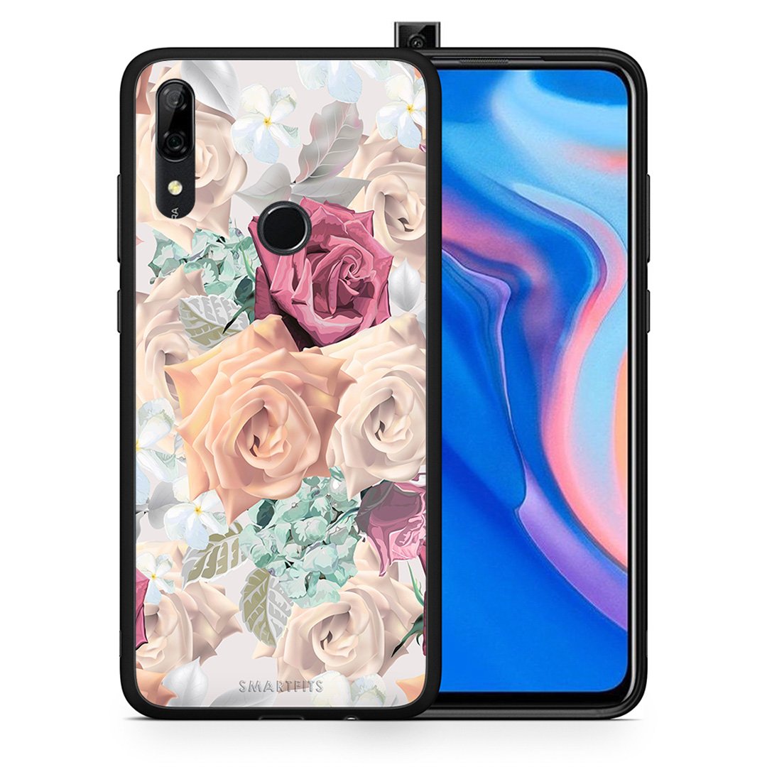 Θήκη Huawei P Smart Z Bouquet Floral από τη Smartfits με σχέδιο στο πίσω μέρος και μαύρο περίβλημα | Huawei P Smart Z Bouquet Floral case with colorful back and black bezels