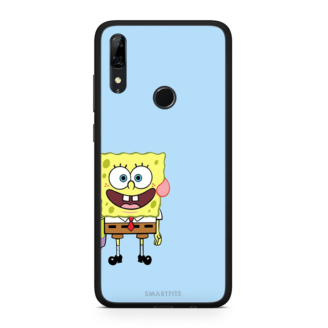 Huawei P Smart Z Friends Bob θήκη από τη Smartfits με σχέδιο στο πίσω μέρος και μαύρο περίβλημα | Smartphone case with colorful back and black bezels by Smartfits