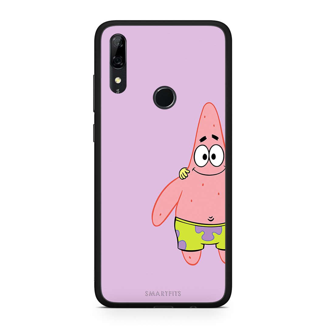 Huawei P Smart Z Friends Patrick θήκη από τη Smartfits με σχέδιο στο πίσω μέρος και μαύρο περίβλημα | Smartphone case with colorful back and black bezels by Smartfits
