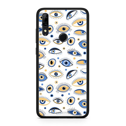 Huawei P Smart Z Ftou Ftou θήκη από τη Smartfits με σχέδιο στο πίσω μέρος και μαύρο περίβλημα | Smartphone case with colorful back and black bezels by Smartfits