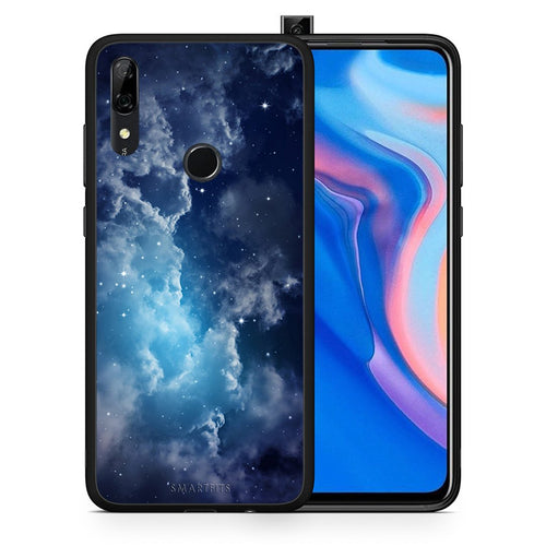 Θήκη Huawei P Smart Z Blue Sky Galaxy από τη Smartfits με σχέδιο στο πίσω μέρος και μαύρο περίβλημα | Huawei P Smart Z Blue Sky Galaxy case with colorful back and black bezels