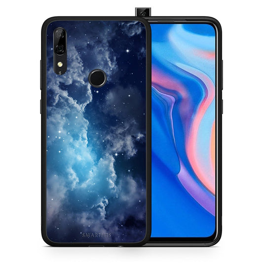 Θήκη Huawei P Smart Z Blue Sky Galaxy από τη Smartfits με σχέδιο στο πίσω μέρος και μαύρο περίβλημα | Huawei P Smart Z Blue Sky Galaxy case with colorful back and black bezels