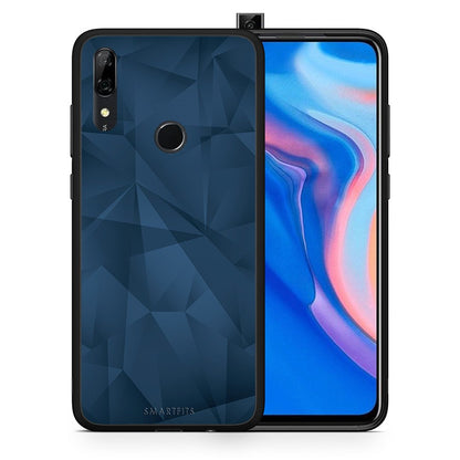 Θήκη Huawei P Smart Z Blue Abstract Geometric από τη Smartfits με σχέδιο στο πίσω μέρος και μαύρο περίβλημα | Huawei P Smart Z Blue Abstract Geometric case with colorful back and black bezels