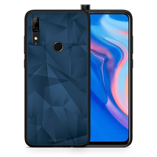 Θήκη Huawei P Smart Z Blue Abstract Geometric από τη Smartfits με σχέδιο στο πίσω μέρος και μαύρο περίβλημα | Huawei P Smart Z Blue Abstract Geometric case with colorful back and black bezels