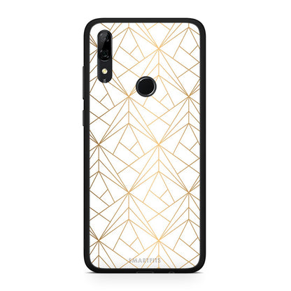 111 - Huawei P Smart Z Luxury White Geometric case, cover, bumper