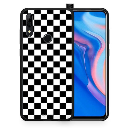 Θήκη Huawei P Smart Z Squares Geometric από τη Smartfits με σχέδιο στο πίσω μέρος και μαύρο περίβλημα | Huawei P Smart Z Squares Geometric case with colorful back and black bezels