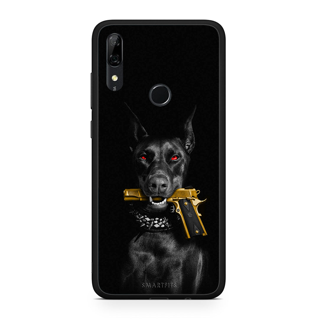 Huawei P Smart Z Golden Gun Θήκη Αγίου Βαλεντίνου από τη Smartfits με σχέδιο στο πίσω μέρος και μαύρο περίβλημα | Smartphone case with colorful back and black bezels by Smartfits