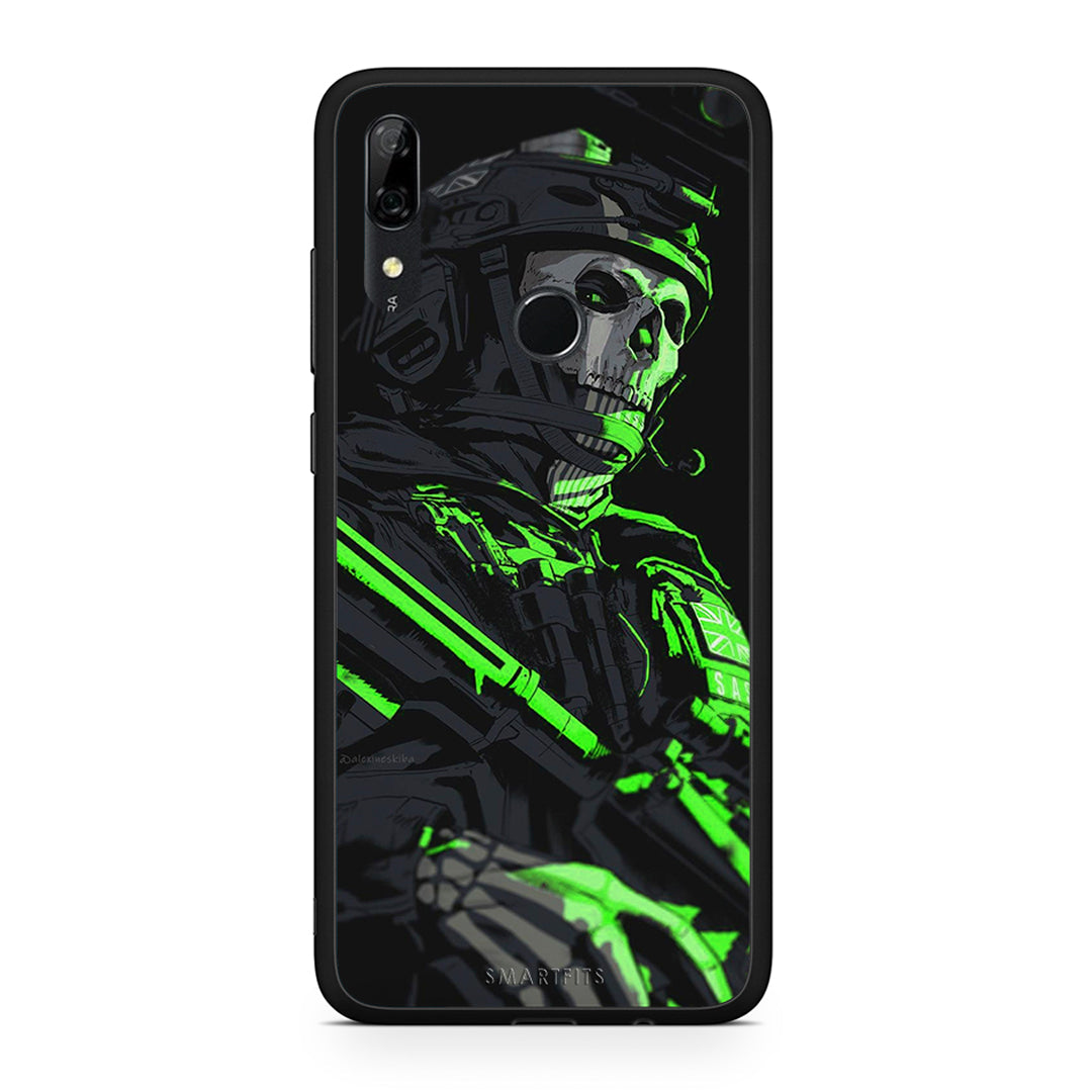 Huawei P Smart Z Green Soldier Θήκη Αγίου Βαλεντίνου από τη Smartfits με σχέδιο στο πίσω μέρος και μαύρο περίβλημα | Smartphone case with colorful back and black bezels by Smartfits