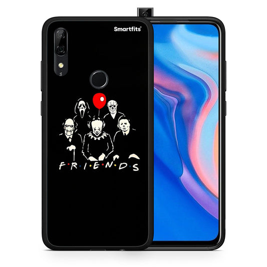 Θήκη Huawei P Smart Z Halloween Friends από τη Smartfits με σχέδιο στο πίσω μέρος και μαύρο περίβλημα | Huawei P Smart Z Halloween Friends case with colorful back and black bezels