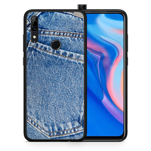 Θήκη Huawei P Smart Z Jeans Pocket από τη Smartfits με σχέδιο στο πίσω μέρος και μαύρο περίβλημα | Huawei P Smart Z Jeans Pocket case with colorful back and black bezels