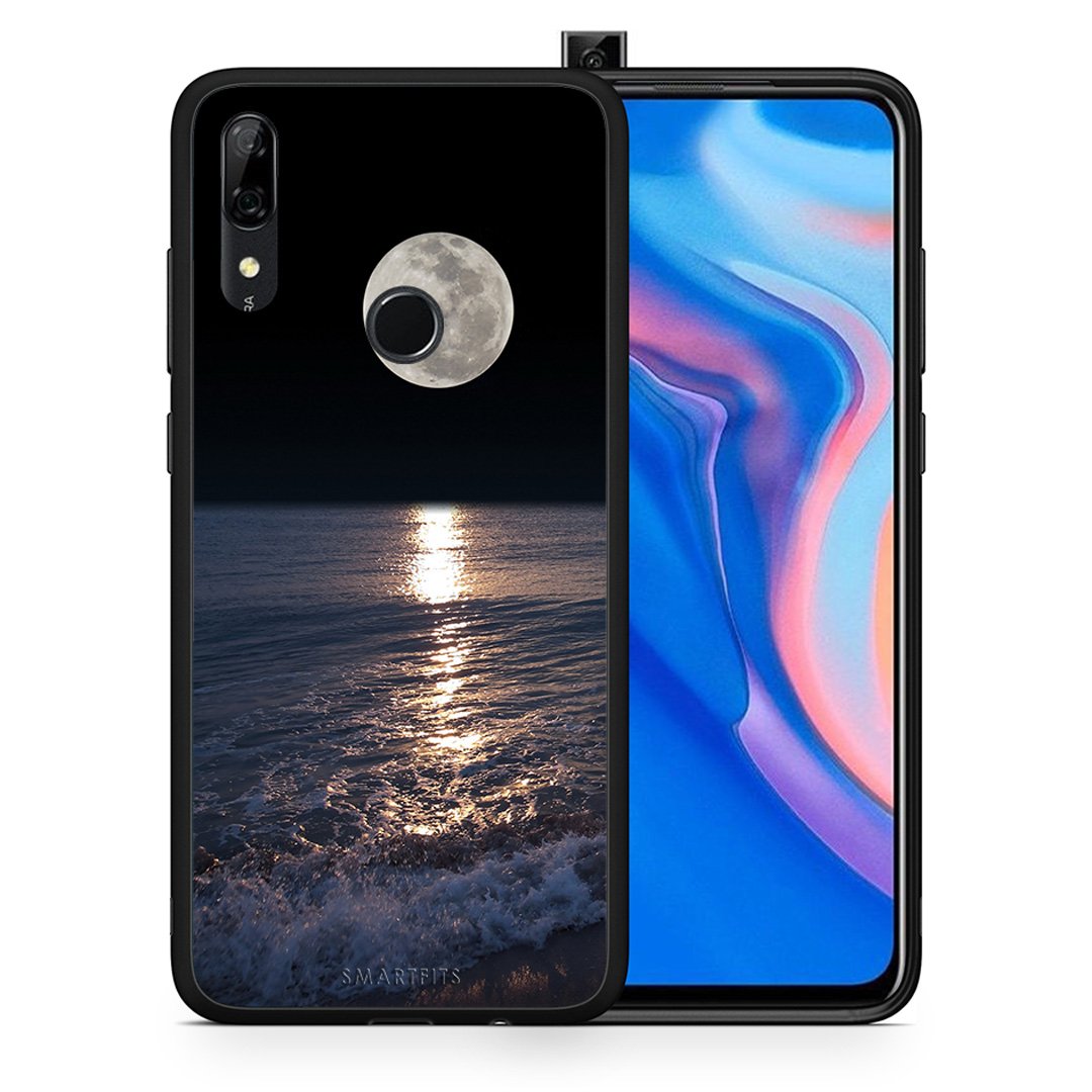 Θήκη Huawei P Smart Z Moon Landscape από τη Smartfits με σχέδιο στο πίσω μέρος και μαύρο περίβλημα | Huawei P Smart Z Moon Landscape case with colorful back and black bezels