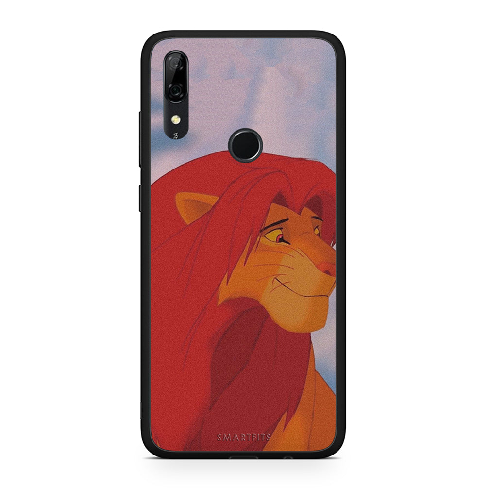 Huawei P Smart Z Lion Love 1 Θήκη Αγίου Βαλεντίνου από τη Smartfits με σχέδιο στο πίσω μέρος και μαύρο περίβλημα | Smartphone case with colorful back and black bezels by Smartfits