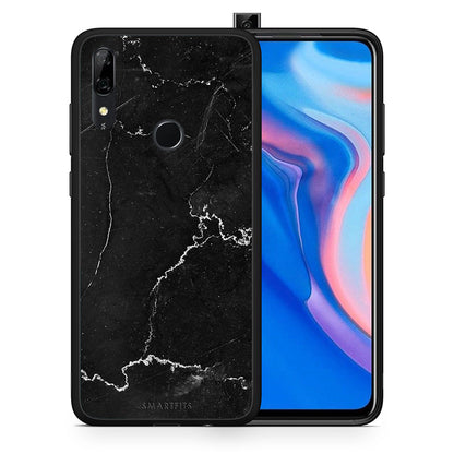 Θήκη Huawei P Smart Z Marble Black από τη Smartfits με σχέδιο στο πίσω μέρος και μαύρο περίβλημα | Huawei P Smart Z Marble Black case with colorful back and black bezels