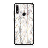 Thumbnail for 44 - Huawei P Smart Z Gold Geometric Marble case, cover, bumper
